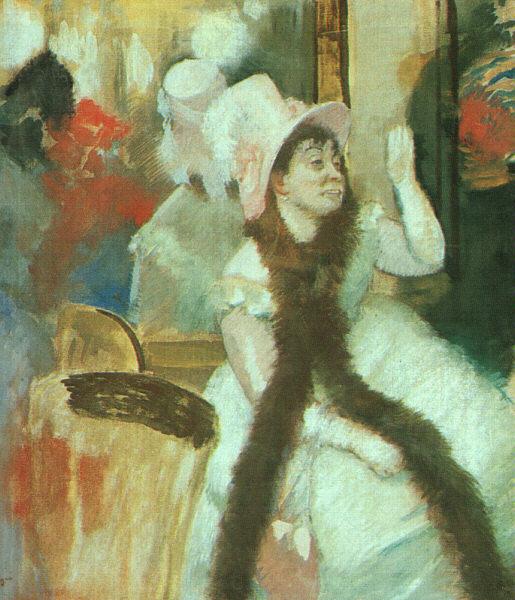 Edgar Degas Portrait after a Costume Ball oil painting image